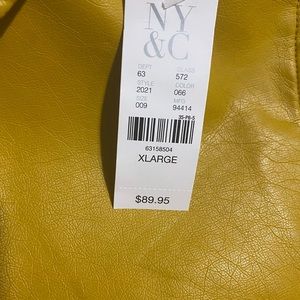 Mustard NY&Co Moto Jacket XL